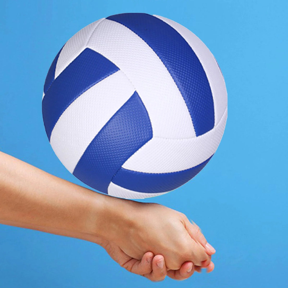 Granular Blue White Volleyball Ball L602807