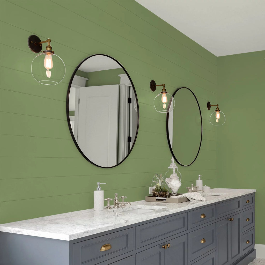 Interior Paint + Primer Green Eggshell 1 Gallon W2047