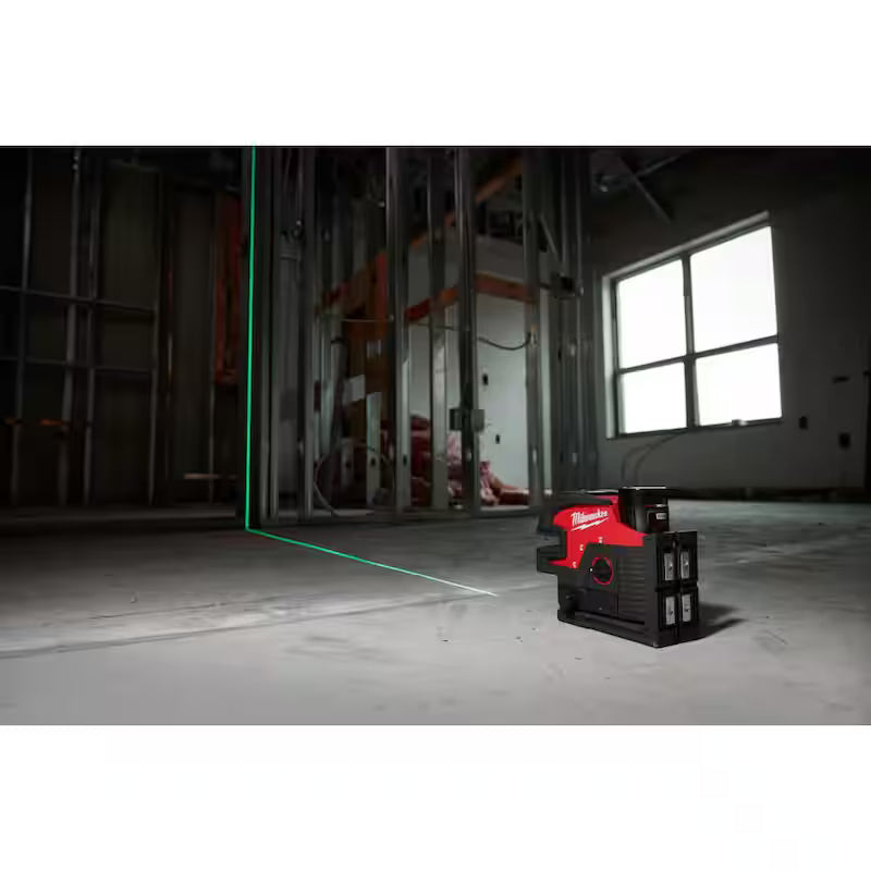 12-Volt Cordless Green Cross Line and 4-Points Laser Kit X726206