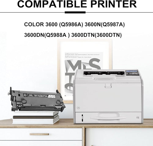 (3 Pack, Black) Remanufactured Toner Cartridge for HP Color 3600 Printer N18330