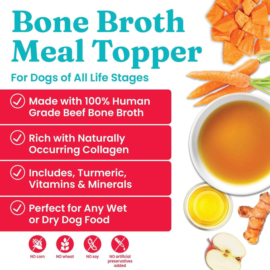 Beef Bone Broth with Turmeric Dog Food Topper Z7792