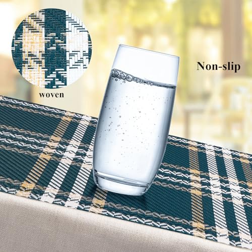 Gold Placemats Set of 6 Rectangle Vinyl Table Mats F75691