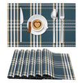 Gold Placemats Set of 6 Rectangle Vinyl Table Mats F75691