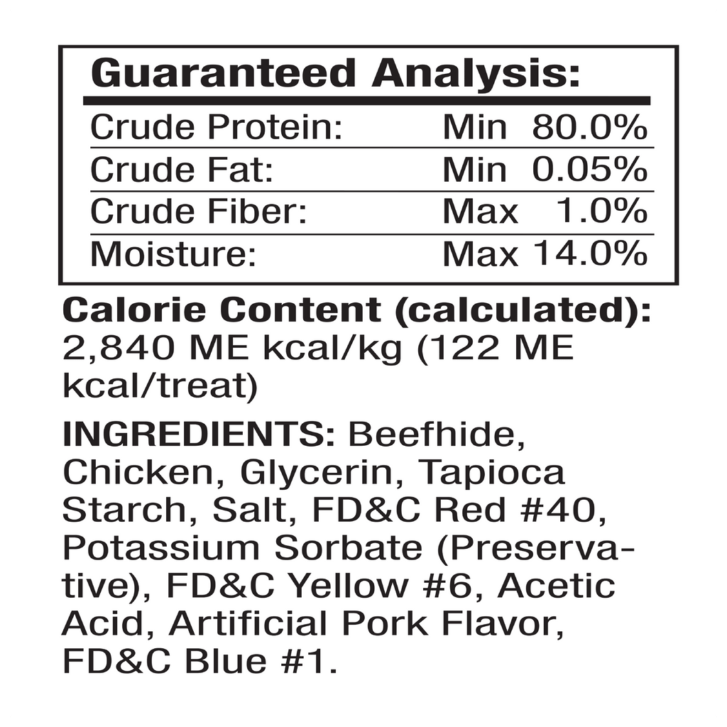 Triple Flavor Dog Chews, 6 Treats N451