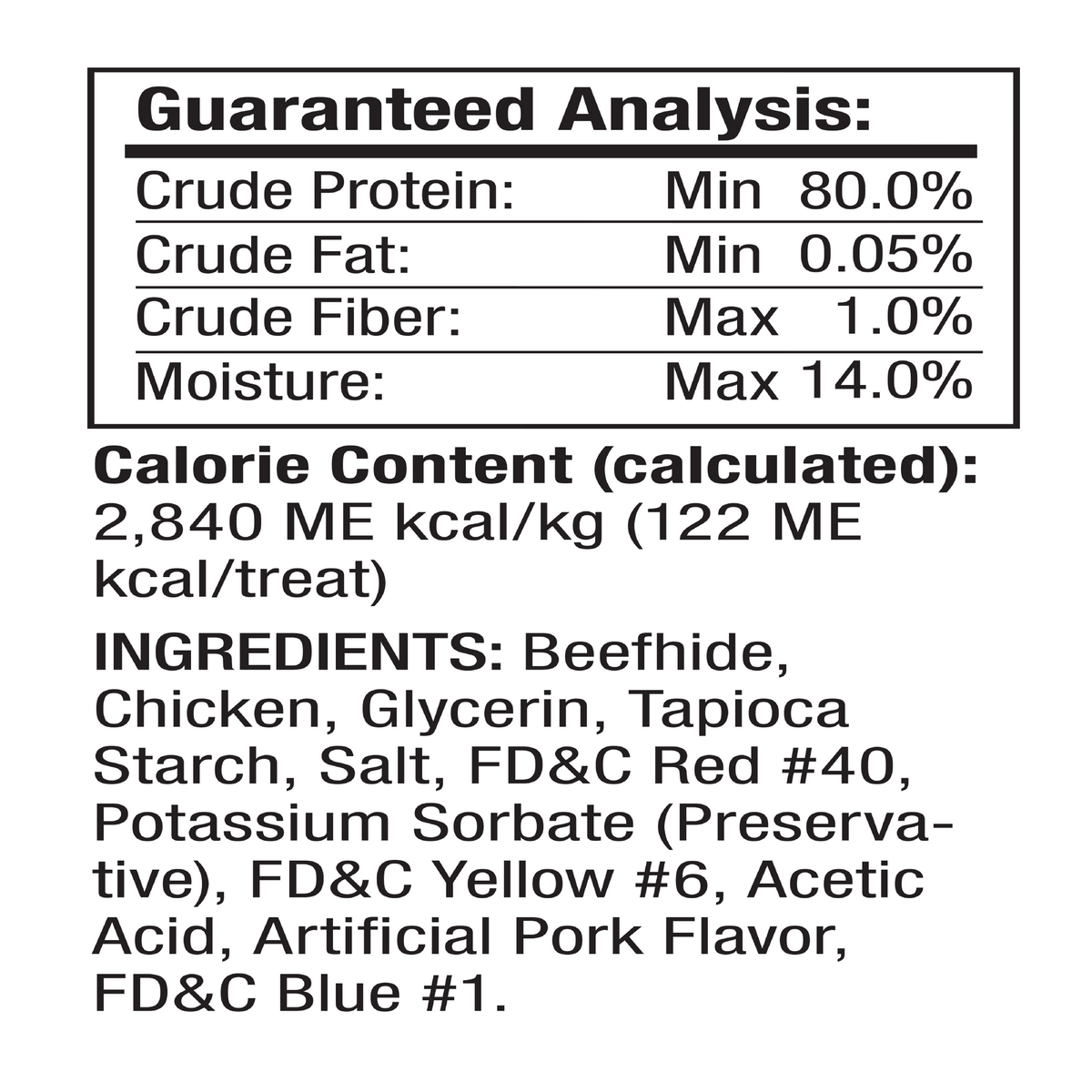 Triple Flavor Dog Chews, 6 Treats N451