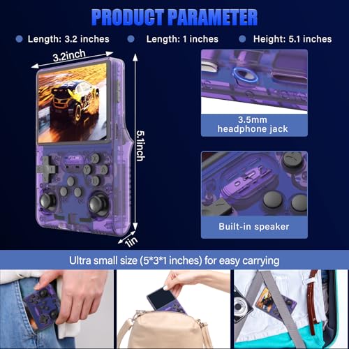 30000 Games Handheld Game Console with 3.5-Inch IPS Screen C693022