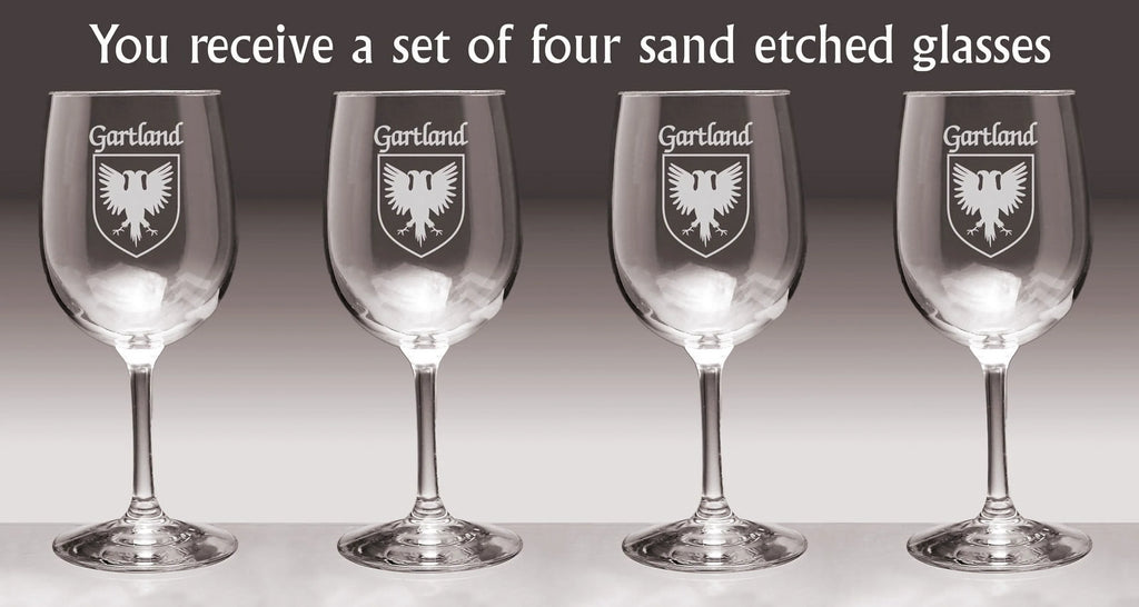 Irish Coat of Arms Wine Glasses Set of 4 D974966