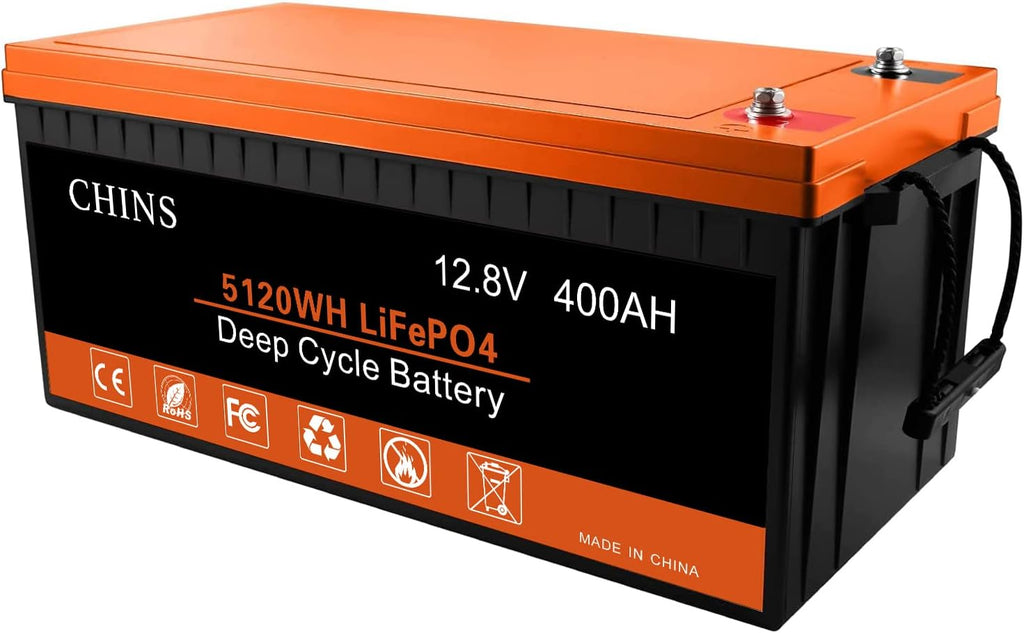 12V 400Ah LiFePO4 Lithium Battery with 250A BMS N72680