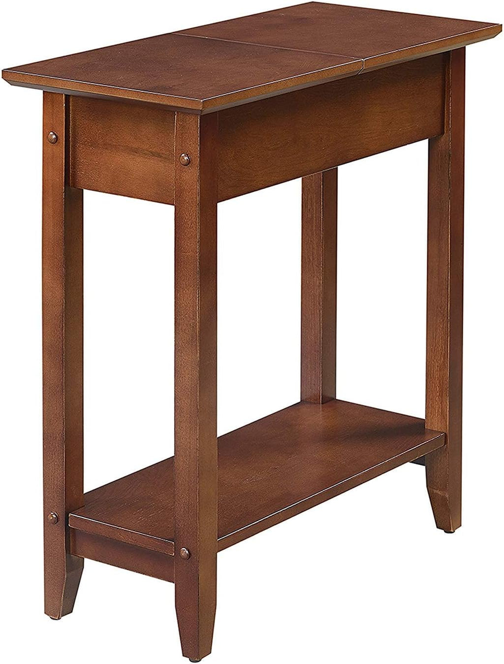 Walnut Flip Top End Table N407