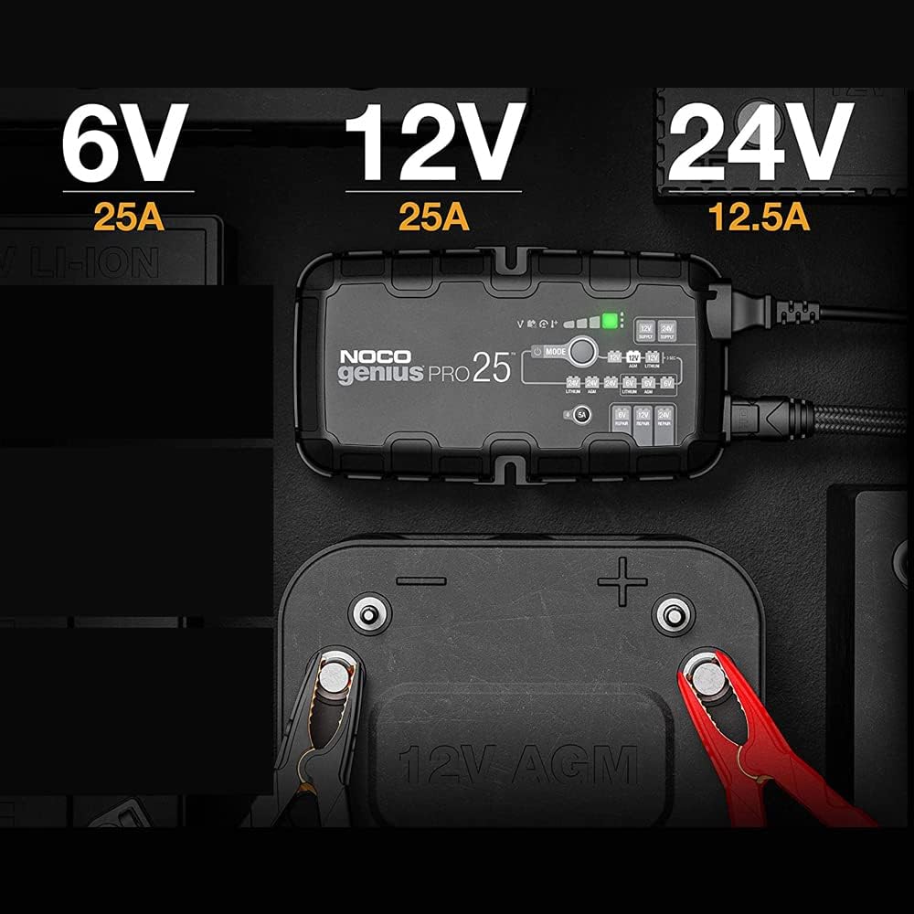 25-Amp 6V 12V 24V Battery Charger R601