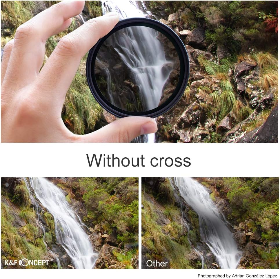 58mm Variable ND Filter ND2-ND32 Camera Lens Filter, 28 Multi-Layer Coatings, Pack of 2 C604534