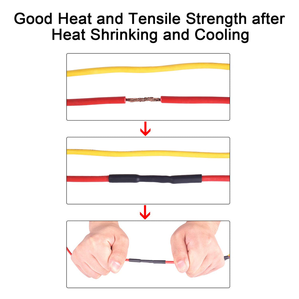 5/8 Inch 3:1 Waterproof Heat Shrink Tubing, 4 Ft Red I10844