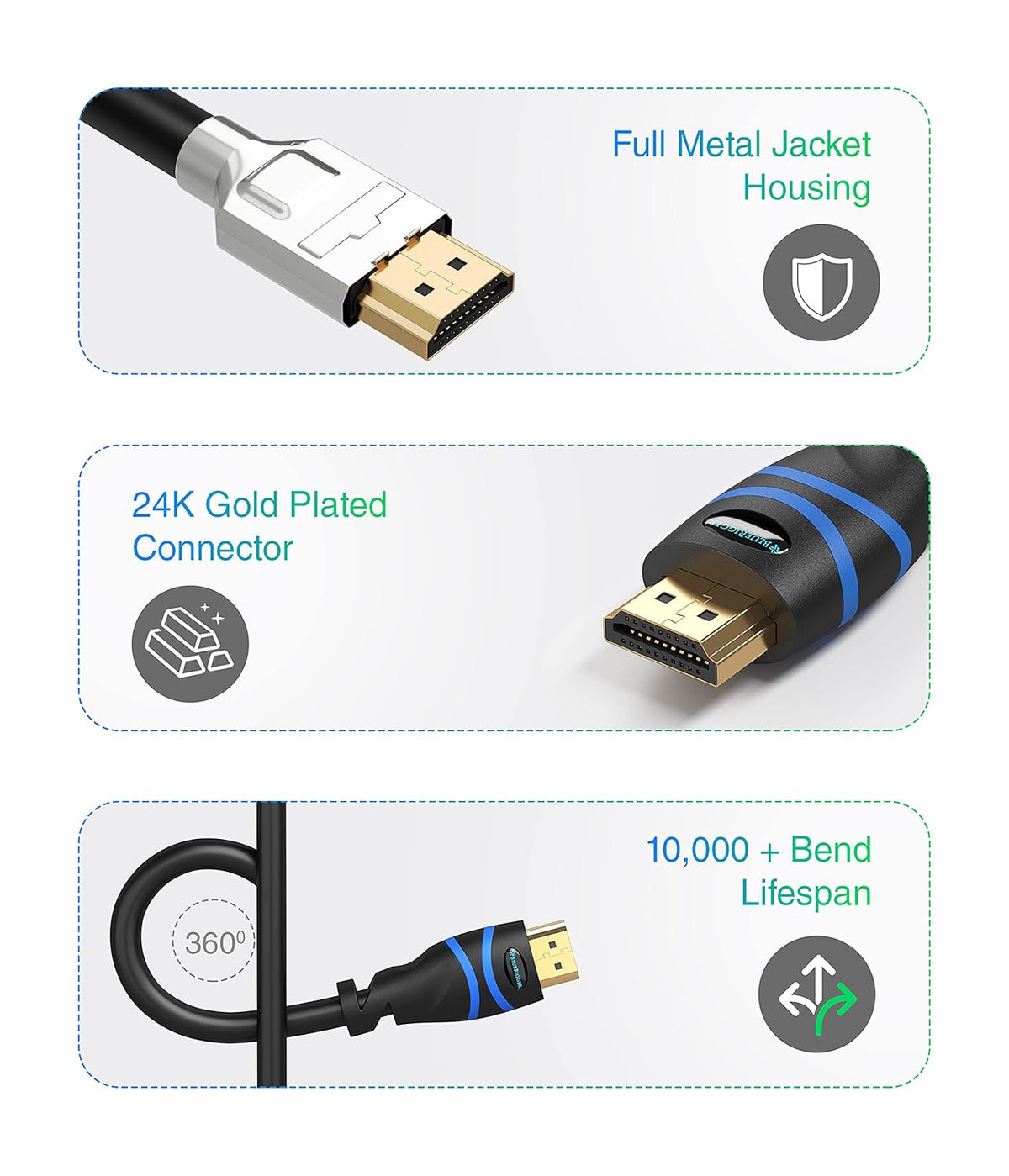 4K HDMI Cable Pack of 2 C52942