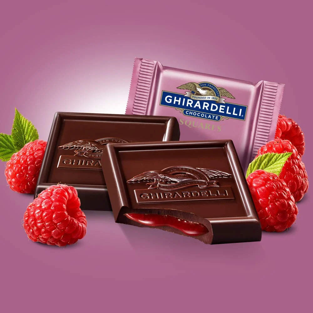 Dark Chocolate Raspberry Squares, 5.32 Oz Bag (Pack of 6) A69146