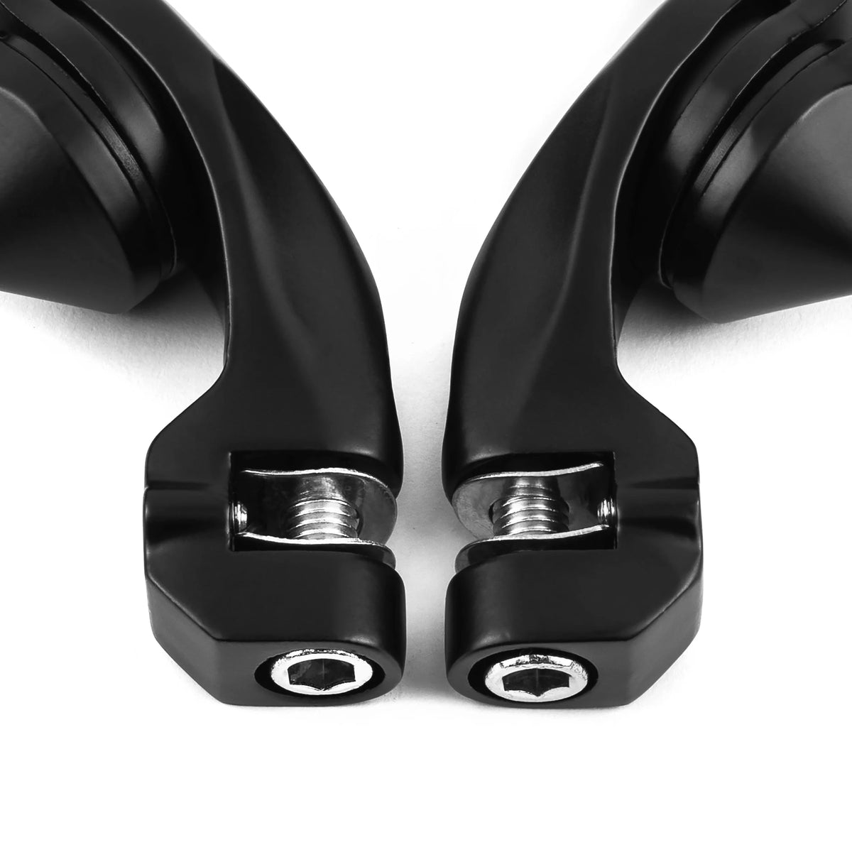 Black Angled Adjustable Highway Foot Peg Mounting Kit, 1 Pair Z25038