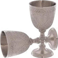 Vintage Silver Plated Brass Wine Goblet C849670