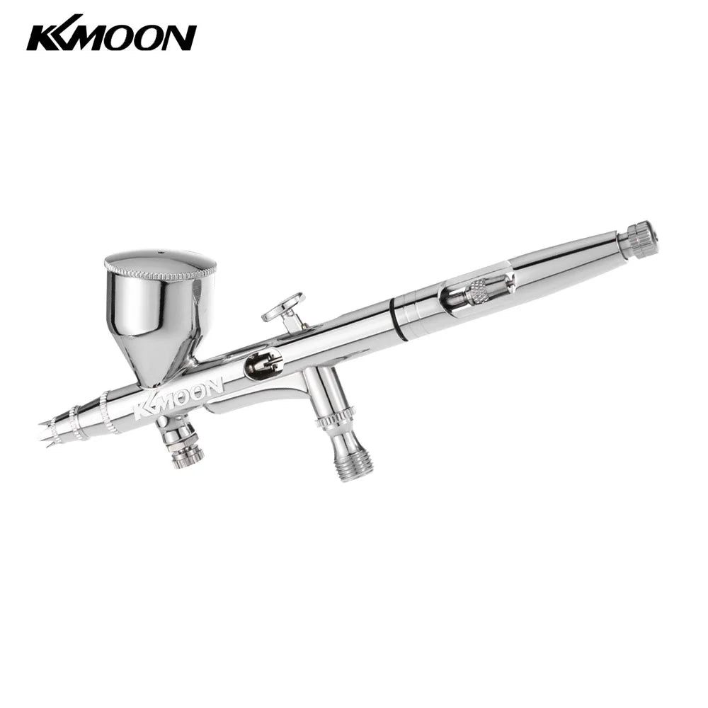 Gravity Feed Dual-Action Airbrush Kit 0.2/0.3/0.5mm 9cc A2596