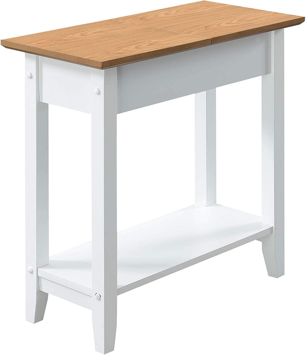 Walnut Flip Top End Table N407
