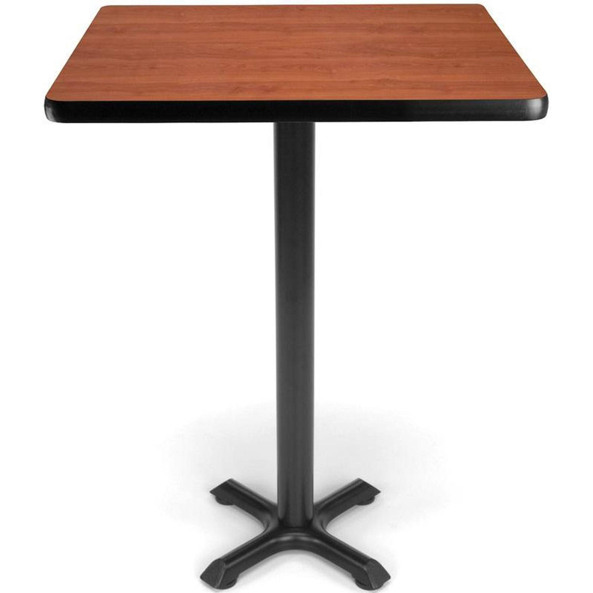 Square X-Style Base Cafe Table Cherry E680