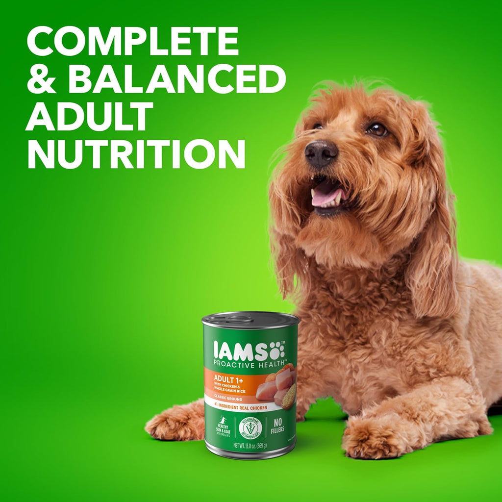 Adult Wet Dog Food Chicken & Rice 13 Ounce Pack of 24 G182037