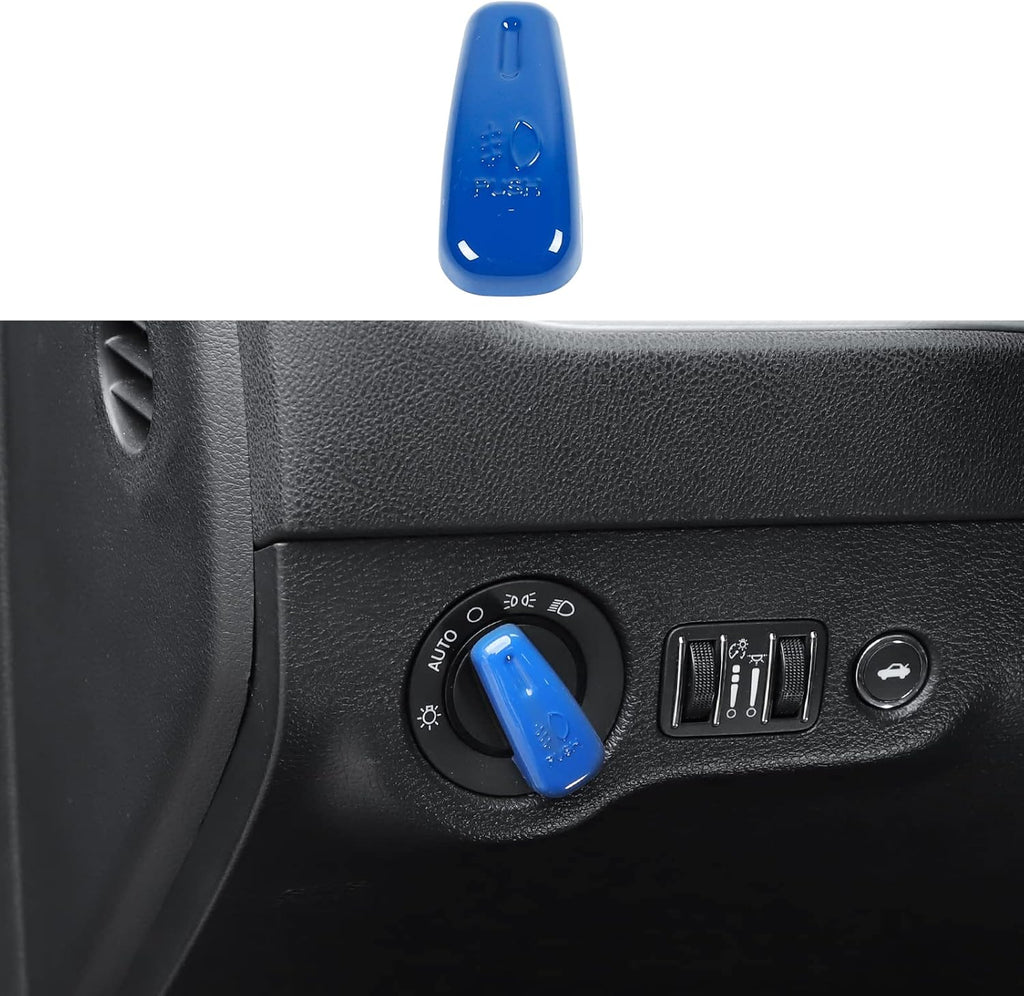 Headlight Control Switch Knob Cover Trim (Red) J3035