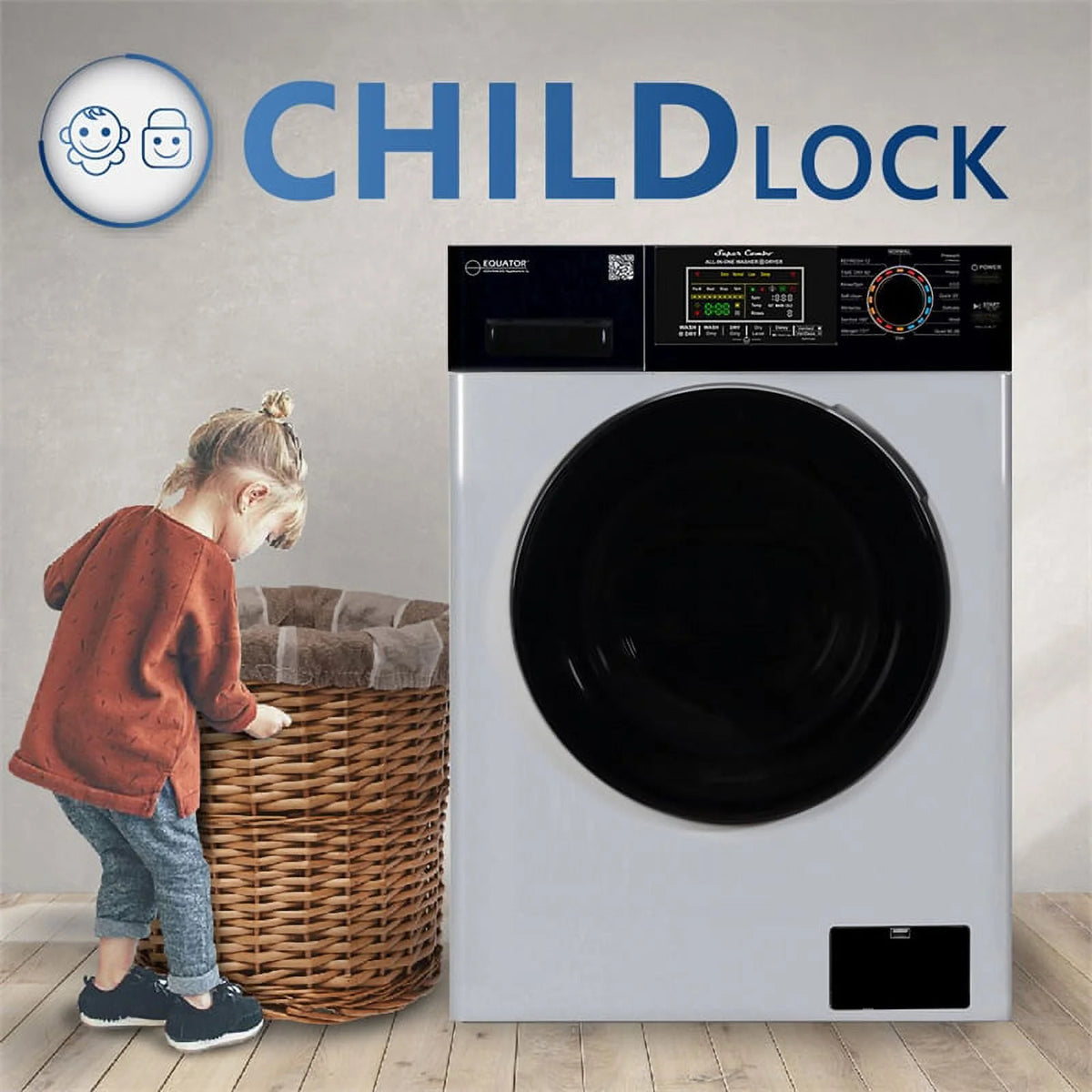 110V 18 lbs Combo Washer Dryer W19634