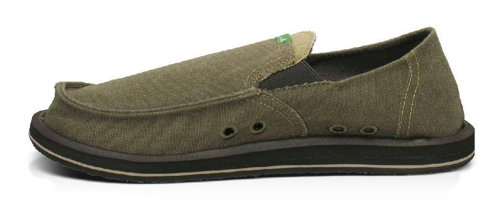Brown Men&s Slip-On Shoes Y111875
