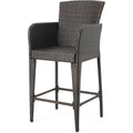 Multi Brown Wicker Barstool Set of 2 G9920