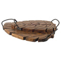 Brown Wooden Trays Set of 2 W993975