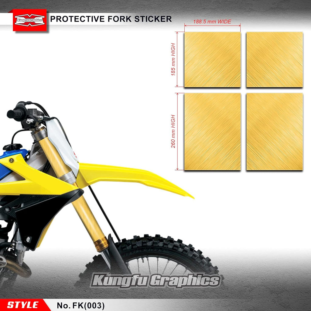 Black Upper Mid Fork Tube Decal Kit (Pack of 4) J379