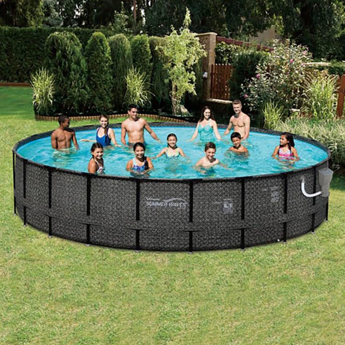 20ft x 48in Above Ground Frame Swimming Pool Set with Pump B5073