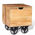 Mango Wood Side Table with Drawer K559278