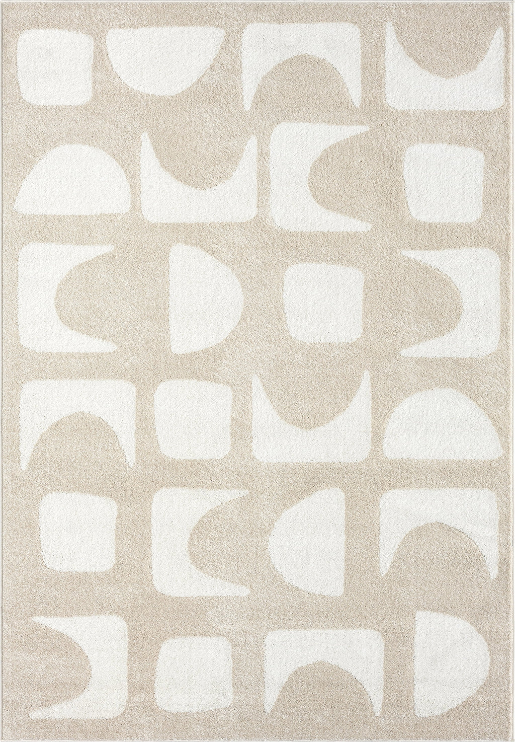 6 x 9 Beige Cream Area Rug F66178