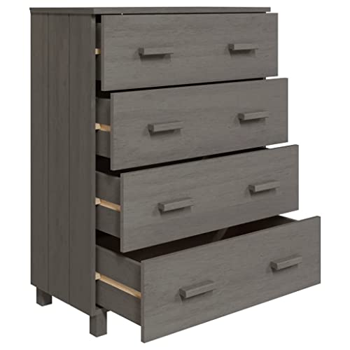 Light Gray Solid Wood Pine Sideboard Z309