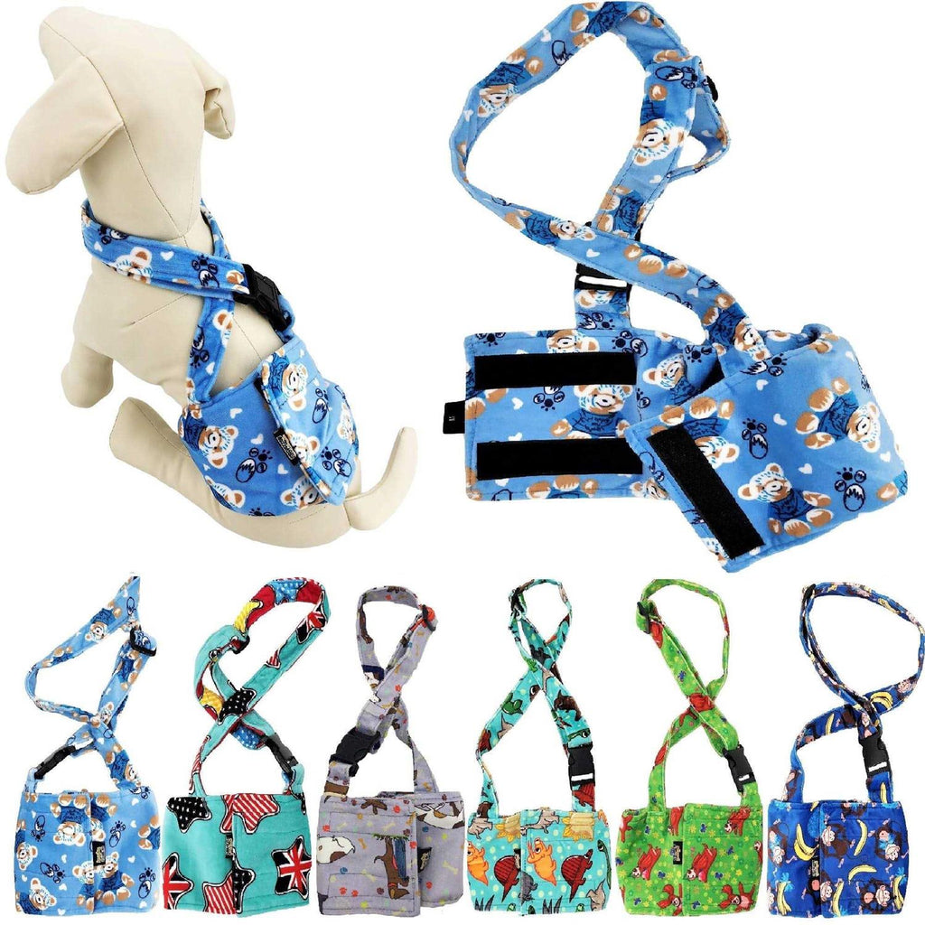 Washable Fleece Dog Diaper with Suspender C5815