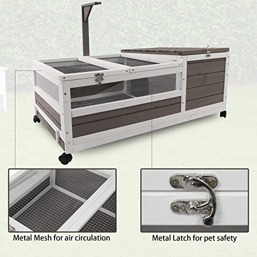 Large Wooden Tortoise Enclosure with Wooden Tray 39" W Z859