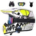 Bluetooth Dirt Bike Helmet Motocross Helmet DOT/ECE Approved A904670