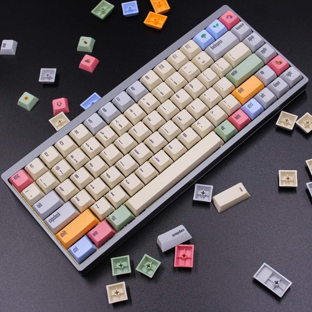 166 Keys Thick PBT Keycaps for MX Switch Mechanical Keyboard M59176
