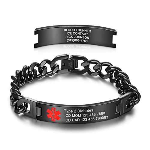 Medical Alert Bracelets Stainless Steel H90891