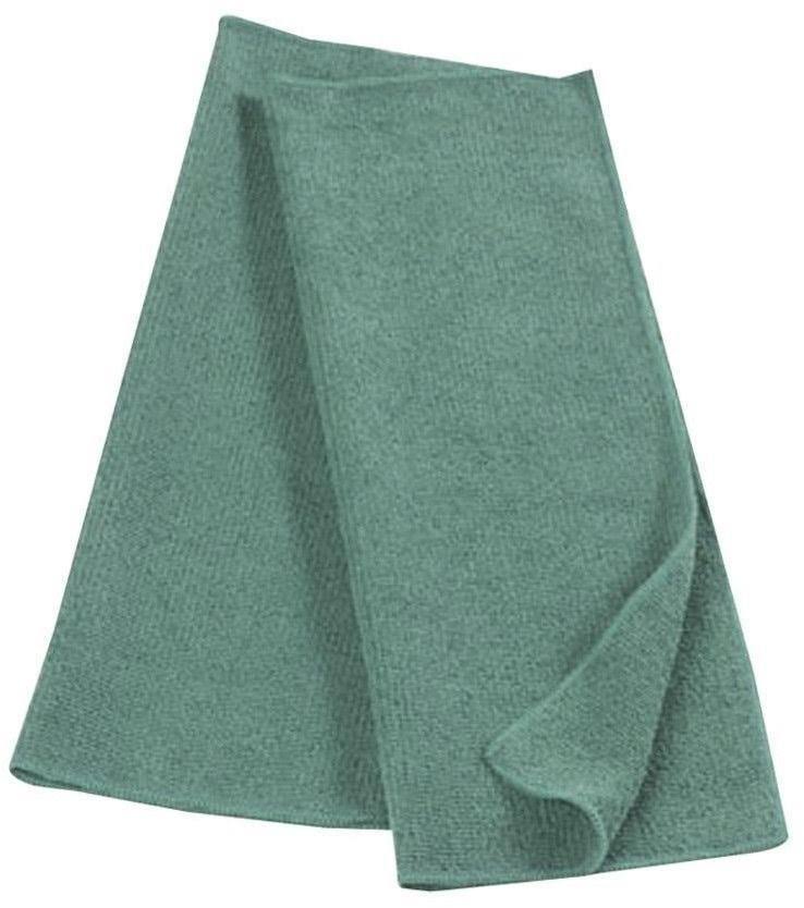 12 Pc Green Microfiber Cleaning Cloths S7482