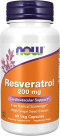 Natural Resveratrol 200 mg with Red Wine Extract 60 Veg Capsules H853507