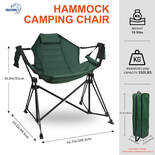 Folding Hammock Camping Chair with Stand U8076
