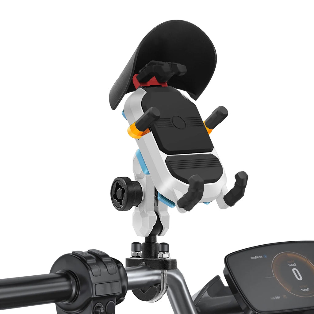 Waterproof Motorcycle Phone Mount Holder with 360° Rotation Handlebar Mount X3173