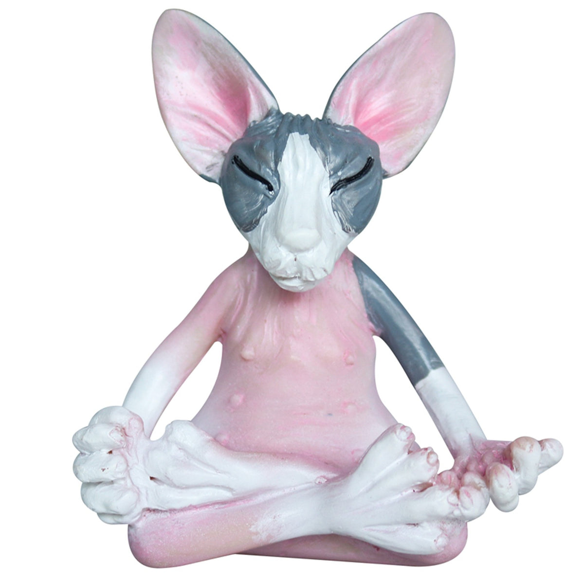 Resin Hairless Cat Ornaments Collection Miniature Handmade Decoration Artwork V3310