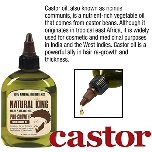 Natural King Pro-growth Castor Hair & Beard Oil 2.5 oz. S650723