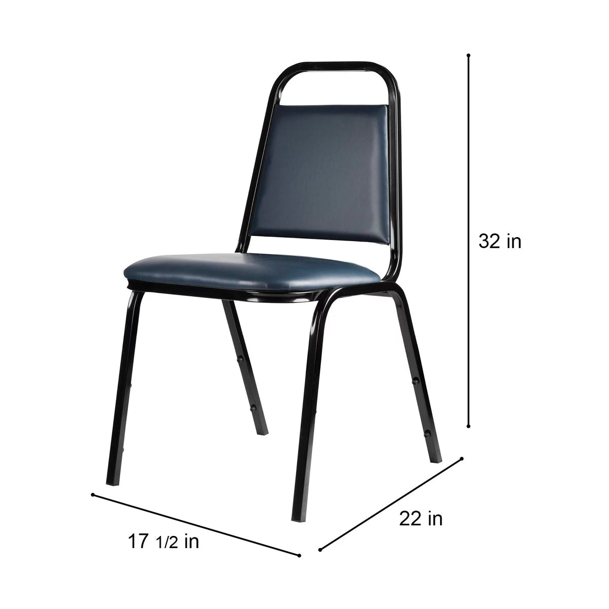 Dark Blue Stack Chair Pack of 2 W459