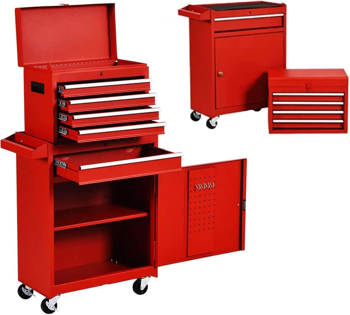 5-Drawer Rolling Tool Chest with Lockable Drawers V8209