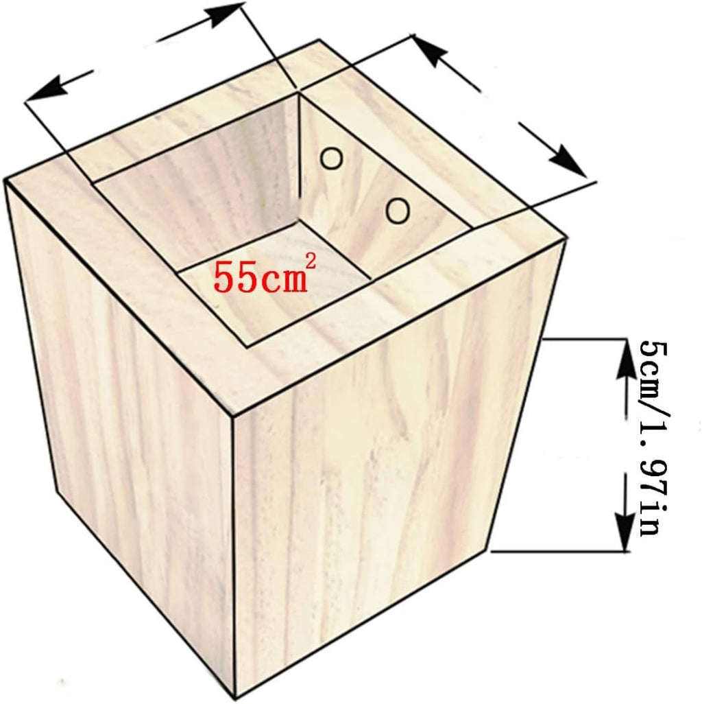 4 Pcs Solid Wood Furniture Legs Q3112