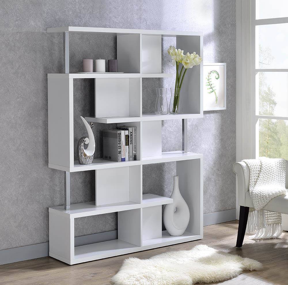 White Bookshelf E762