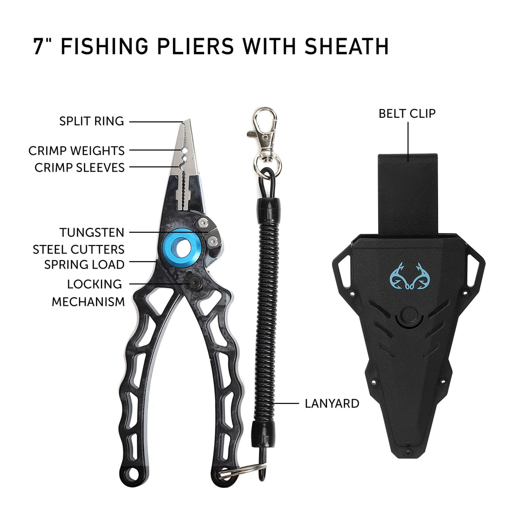 9 Pieces Fishing Pliers and Tools Kit M6711